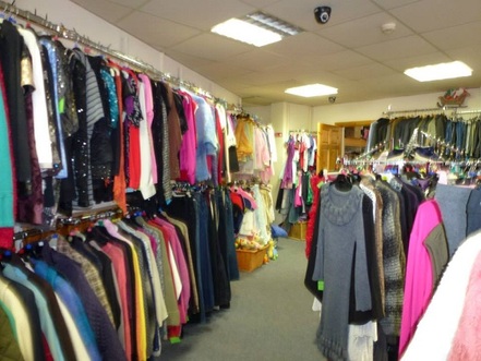 wide selection of clothes on offer at the Hospice shop in Swinford